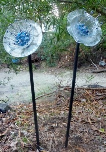 Christine Noel Upcycled glass flowers